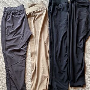 4 Pairs of ATHLETA BROOKLYN ANKLE  size 8. Tan as shown, 2 Black and 1 grey